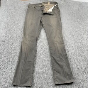 John Varvatos USA Jeans Mens 34 Gray Wight Slim Fit Button Fly Poland Denim